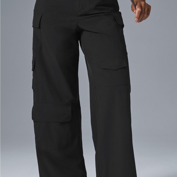 ALO Yoga Women's Black Wide Leg Pants - Picture 1 of 12